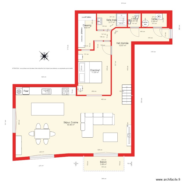 BI 2340 coté. Plan de 0 pièce et 0 m2