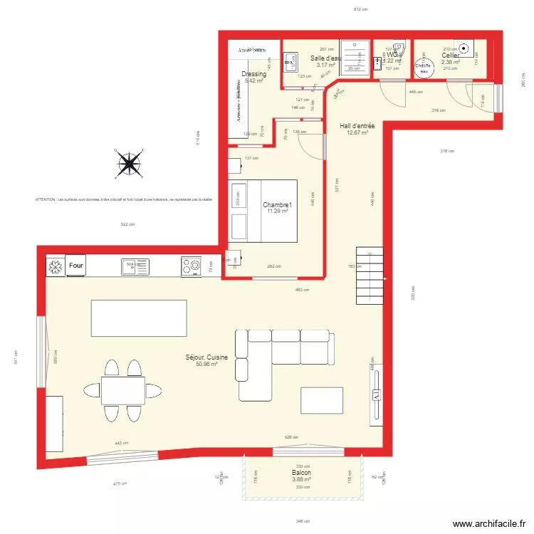 BI 2340 cot&eacute;. Plan de 