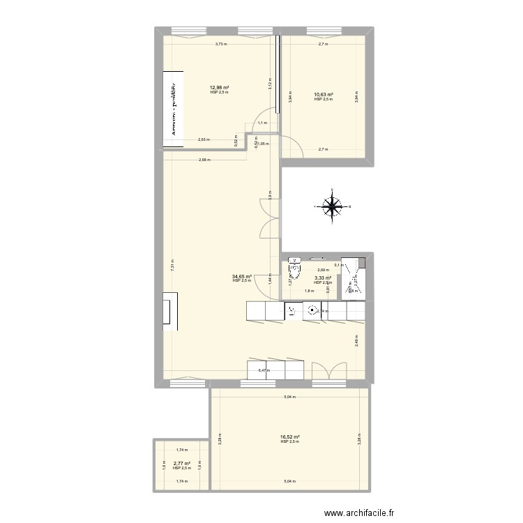 2023-07-30 - TILSIT. Plan de 6 pièces et 81 m2