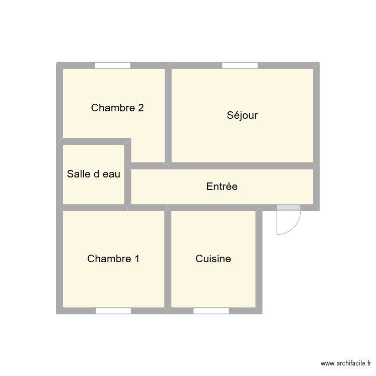 2502 BRENEOL. Plan de 6 pièces et 14 m2