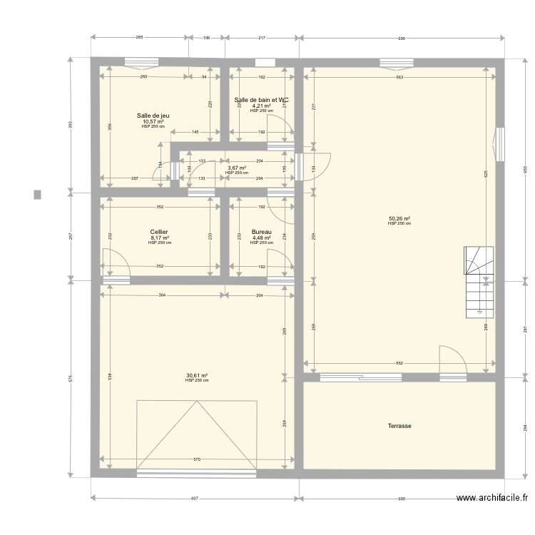 CHEZ MOI. Plan de 8 pièces et 126 m2