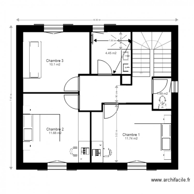 Maison Elizaberry R1. Plan de 0 pièce et 0 m2