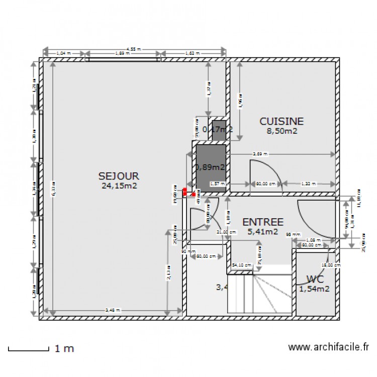 Renov Salon et entree. Plan de 0 pièce et 0 m2