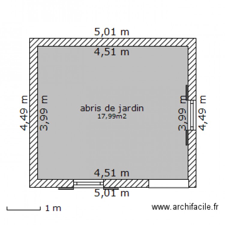 abris de jardin. Plan de 0 pièce et 0 m2
