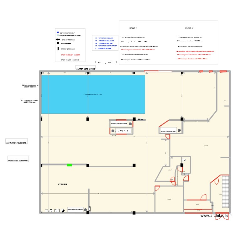 plan complet vide 30/12/2022. Plan de 11 pièces et 902 m2