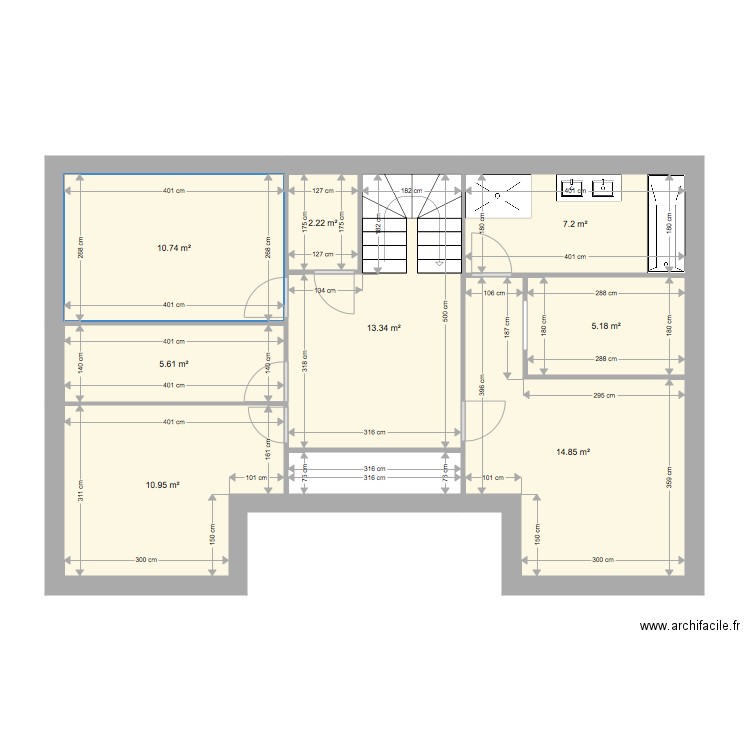 cudorge etage. Plan de 0 pièce et 0 m2