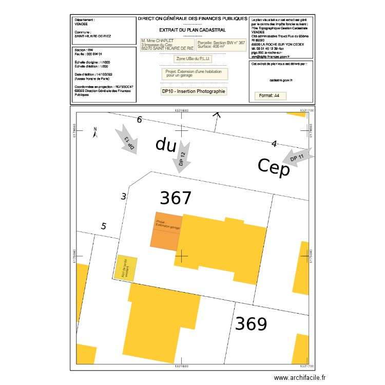 Photographie extension garage. Plan de 0 pièce et 0 m2