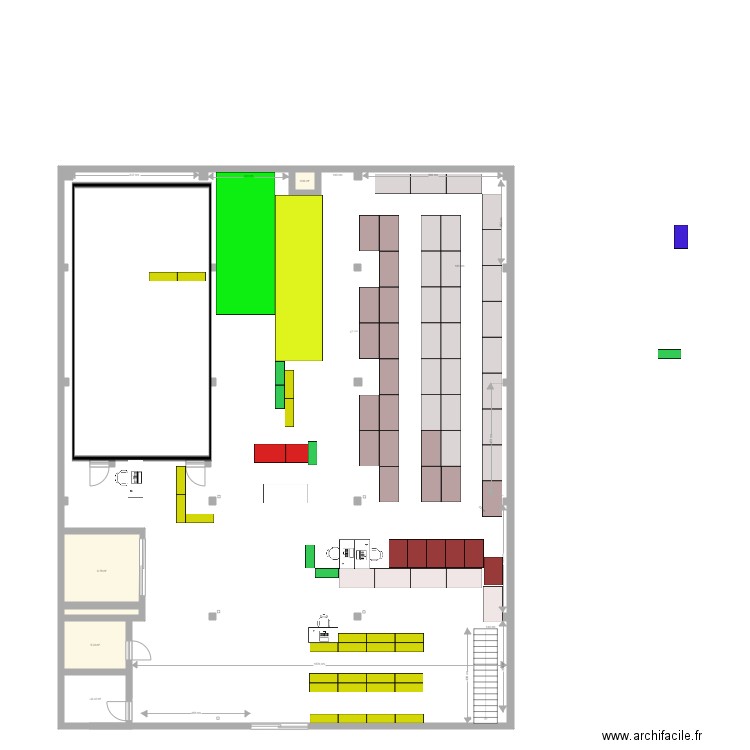 Ivry sur seine 2 RDC v2 Solution 3. Plan de 0 pièce et 0 m2