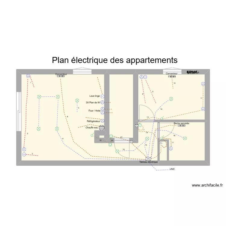 RENARD Gaetan (appartements 1 et 2). Plan de 