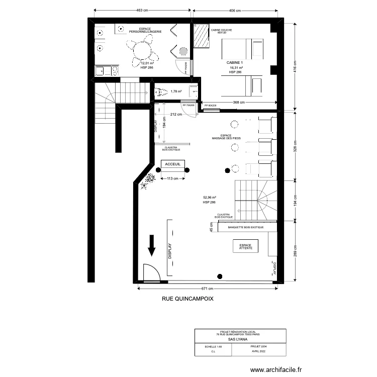 etage projet. Plan de etage projet. Plan de