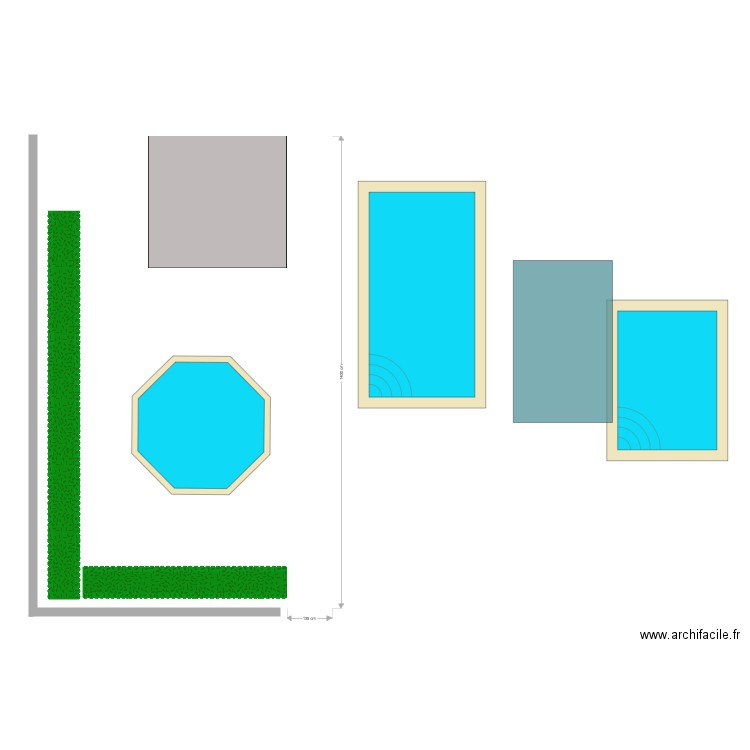 piscine 2 ronde 412cm. Plan de 0 pièce et 0 m2