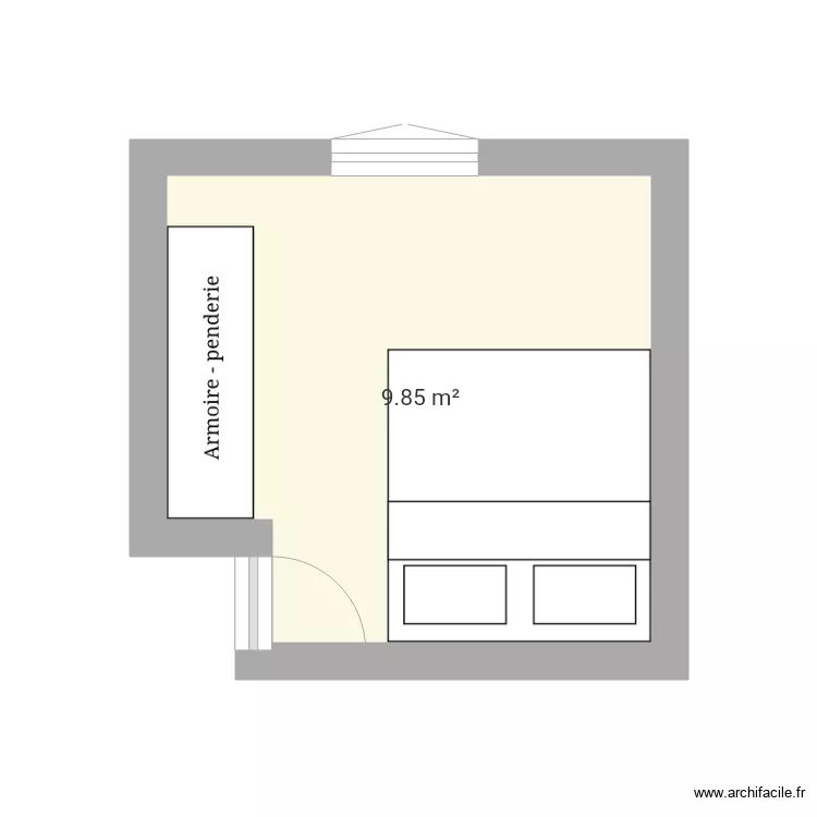 Chambre 3. Plan de 