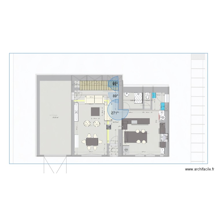 PLAN BAS MAISON ilot. Plan de 0 pièce et 0 m2