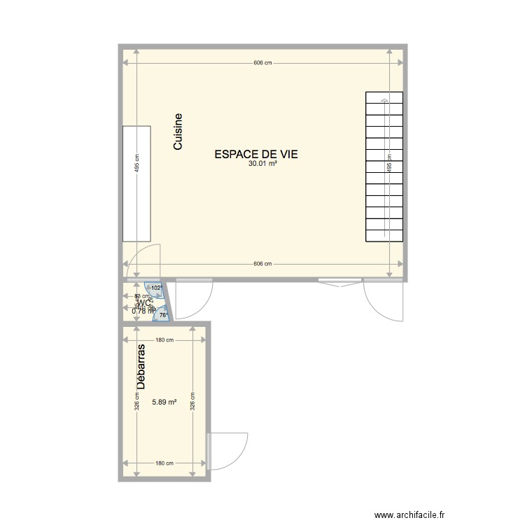 maisonnette rdc 2. Plan de 0 pièce et 0 m2