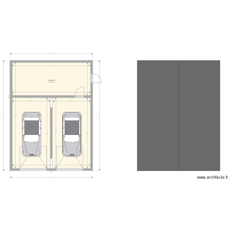 Garage Ablaincourt. Plan de 0 pièce et 0 m2