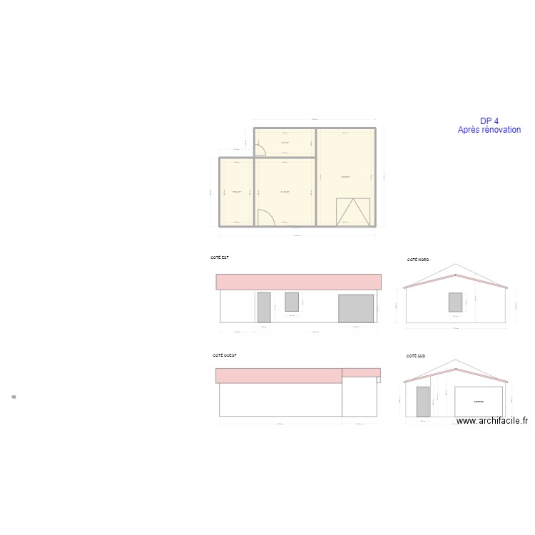 RENOVATION GRANGE / DP4. Plan de 0 pièce et 0 m2