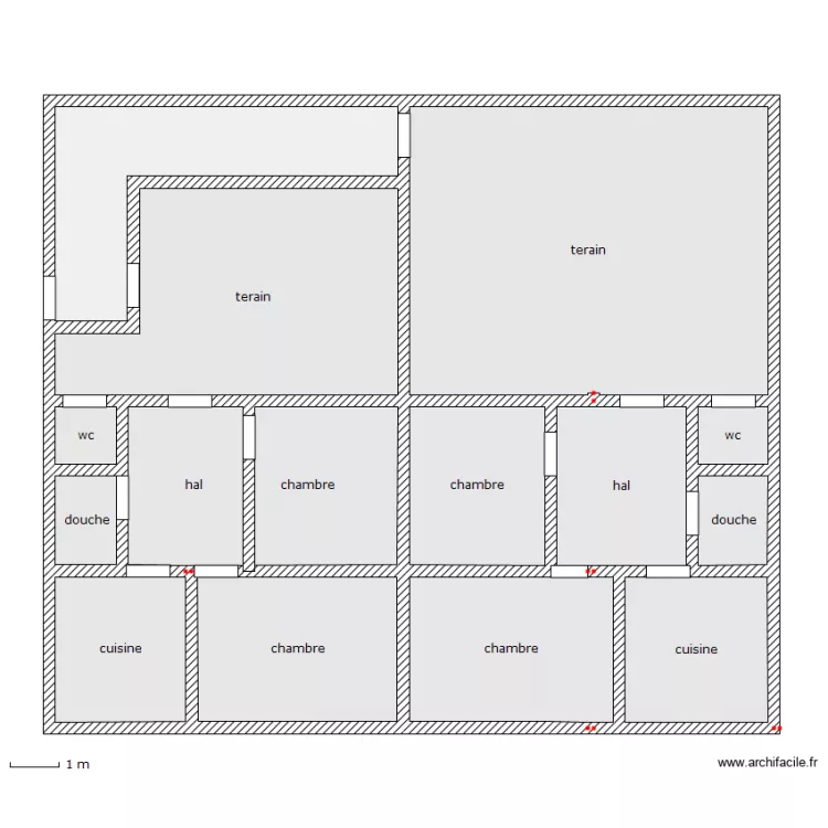 2 etage barack. Plan de 2 etage barack. Plan de