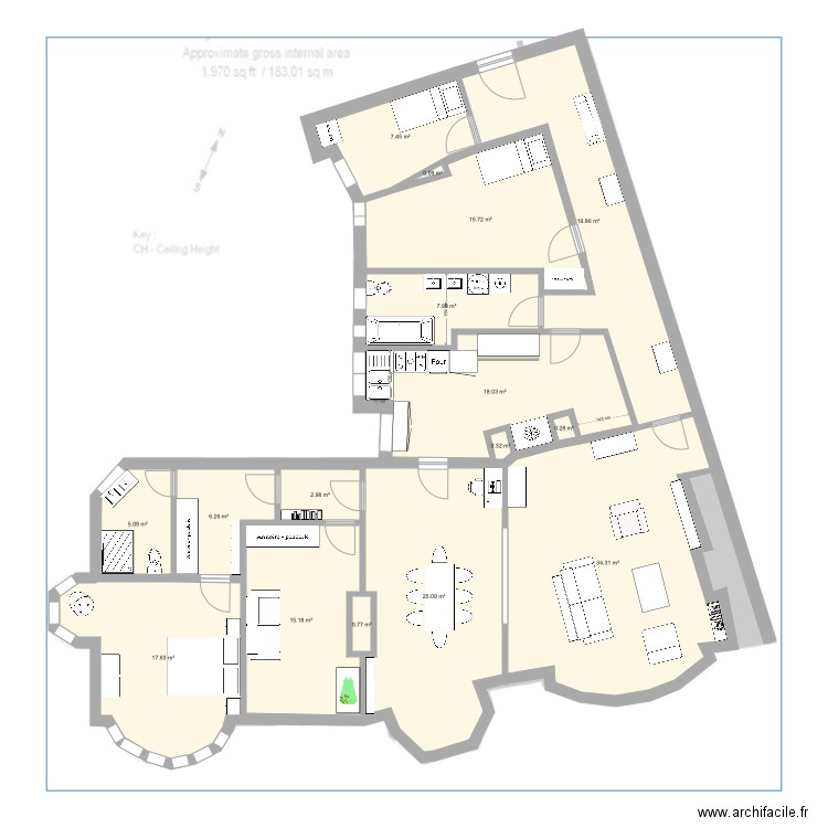 FitzJames 10bis2. Plan de 0 pièce et 0 m2