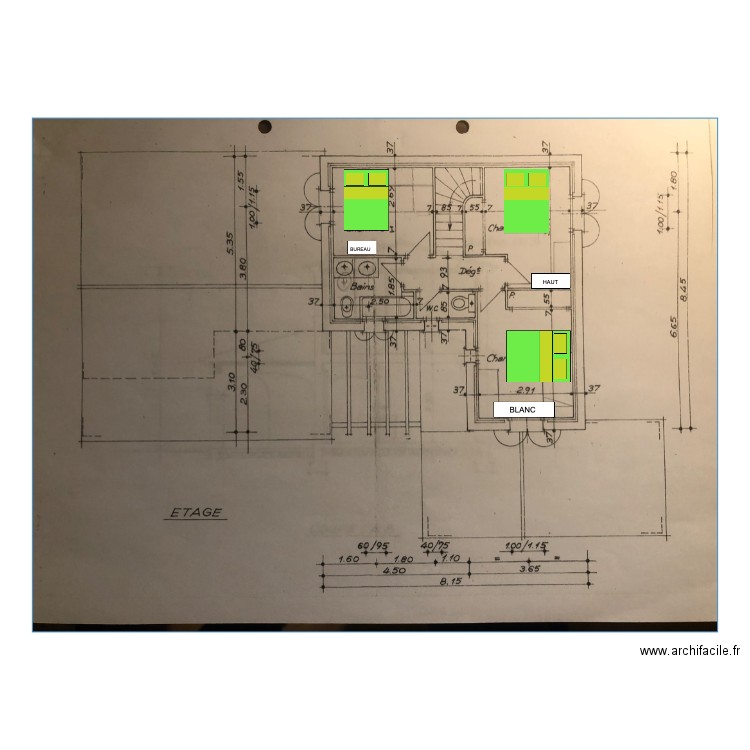 ETAGE. Plan de 0 pièce et 0 m2