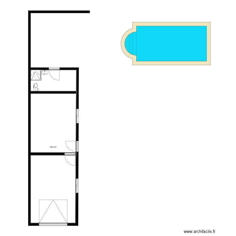  maison extension. Plan de 0 pièce et 0 m2