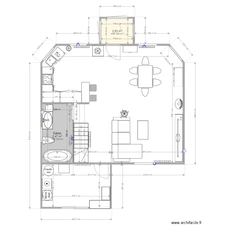 plan maison Miquelon rdc4. Plan de 0 pièce et 0 m2