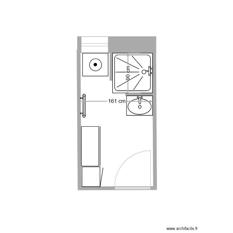 SdB Féclaz. Plan de 0 pièce et 0 m2