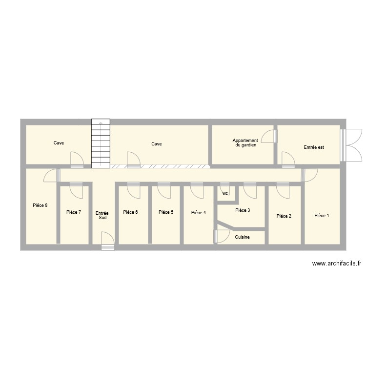 besse rdc. Plan de 0 pièce et 0 m2