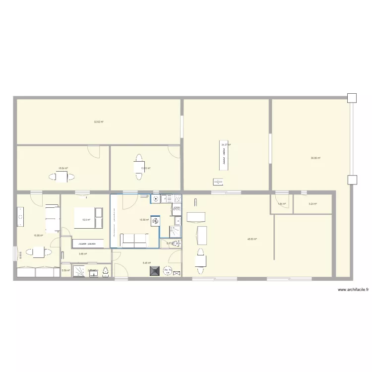 location 2 appart3. Plan de 