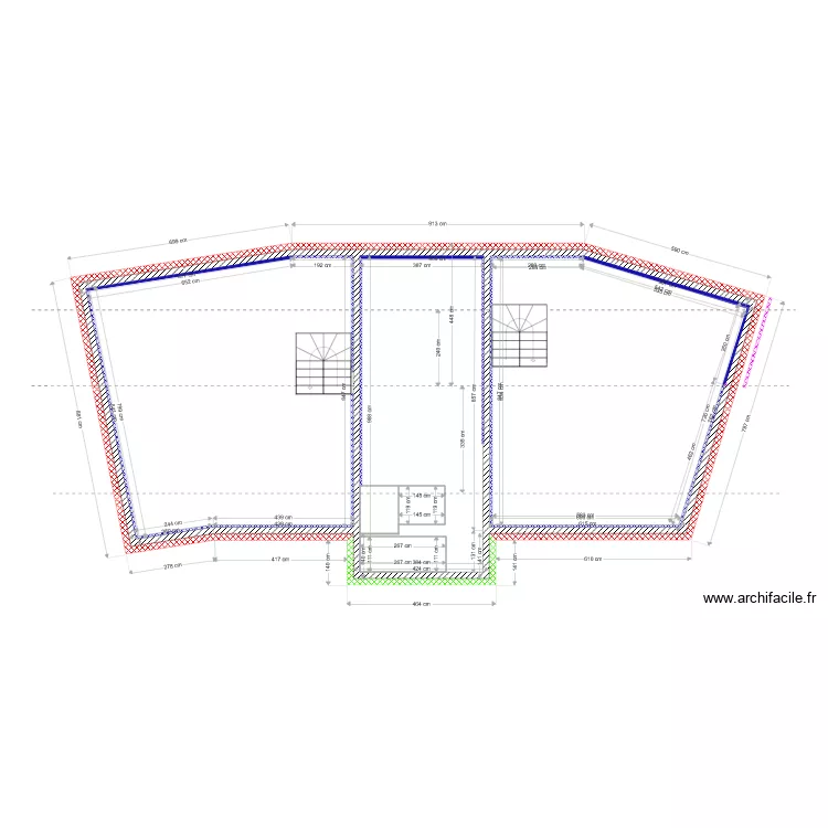 Etage 1 Grange isolation  mur 8. Plan de 