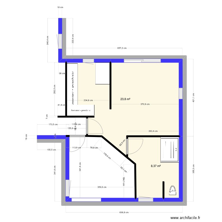 Bayeux_Chambre1_v4. Plan de 0 pièce et 0 m2