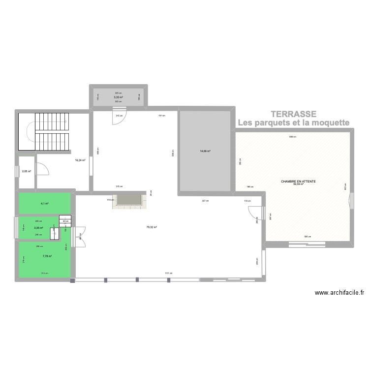 TERRASSE Parquets et moquette. Plan de 0 pièce et 0 m2