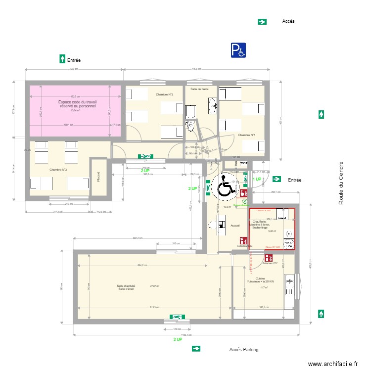 crèche Cournon. Plan de 0 pièce et 0 m2