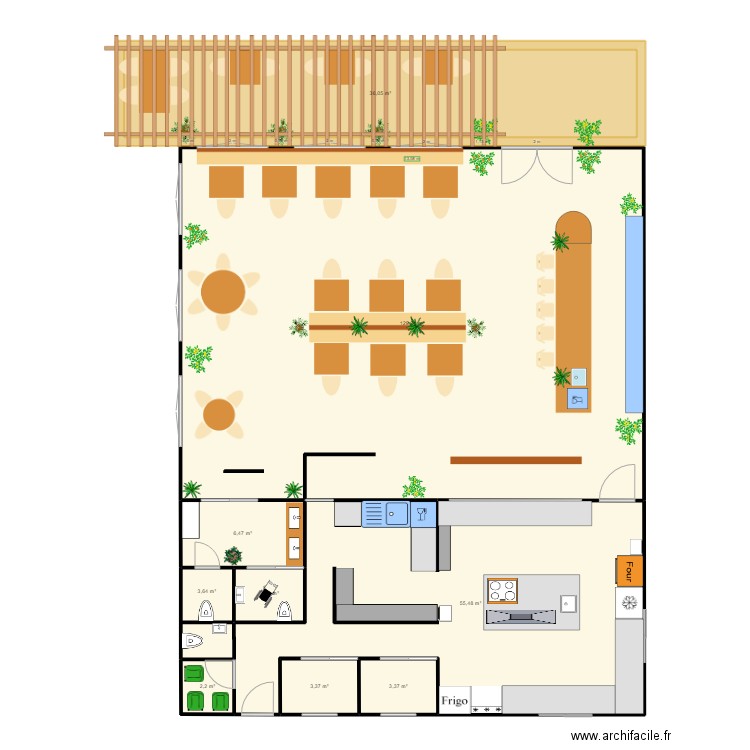 plan cuisine salla minjo. Plan de 9 pièces et 243 m2