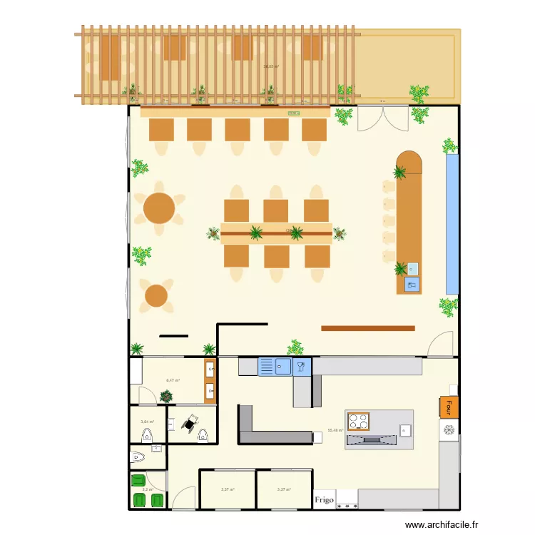 plan cuisine salla minjo. Plan de 