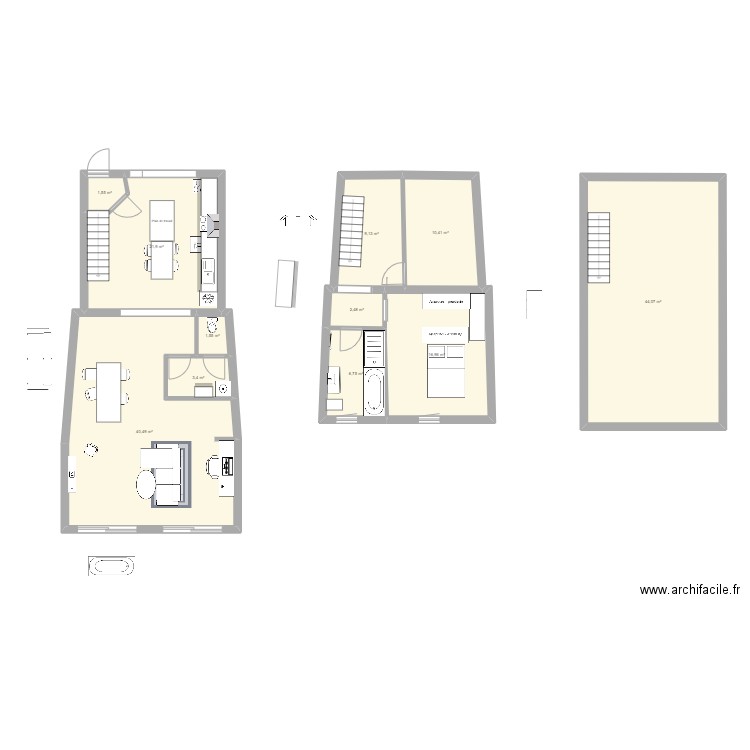 Maison final. Plan de 11 pièces et 159 m2