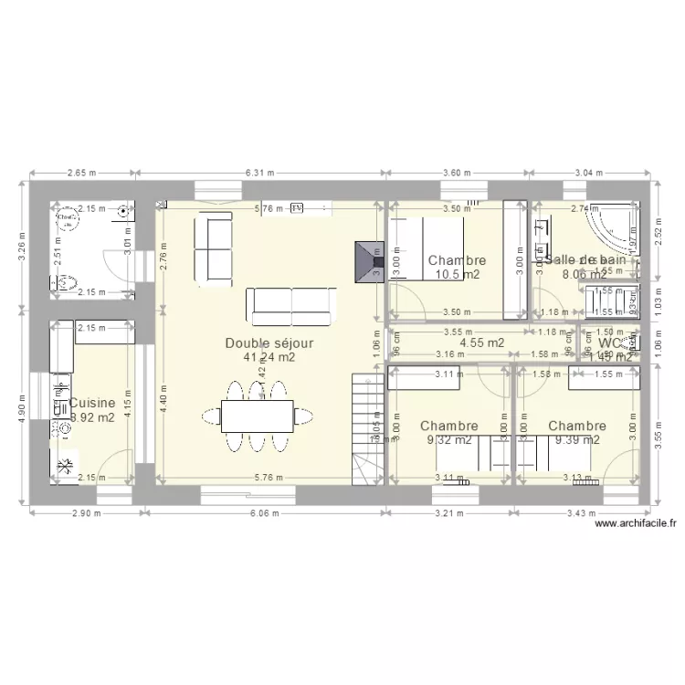 grange marsangy. Plan de 