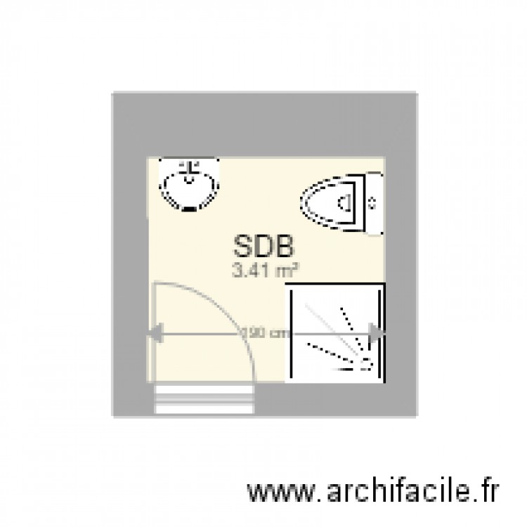 iamarene sdb. Plan de 0 pièce et 0 m2