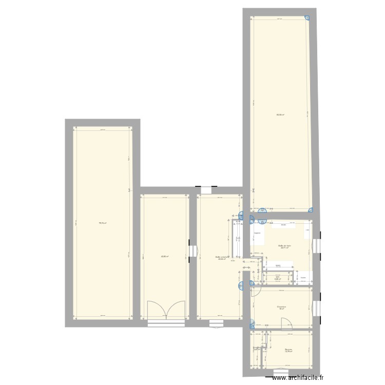 Définitif ET1. Plan de 9 pièces et 306 m2