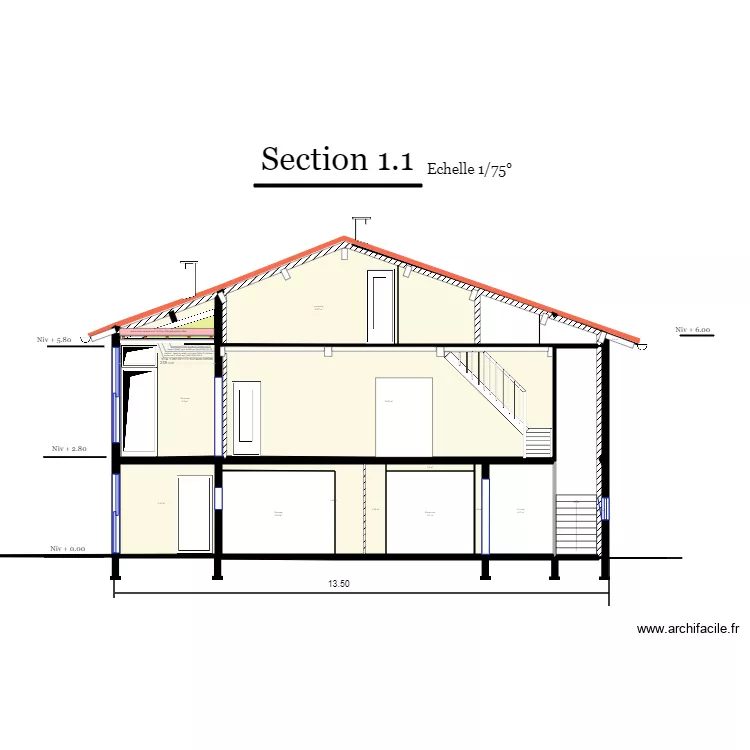 SECTION 1 faux plafond terrasse rev 1. Plan de 