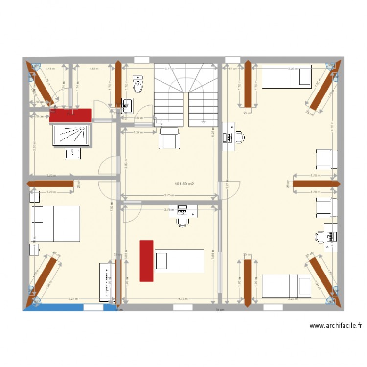 etage2bis. Plan de 0 pièce et 0 m2