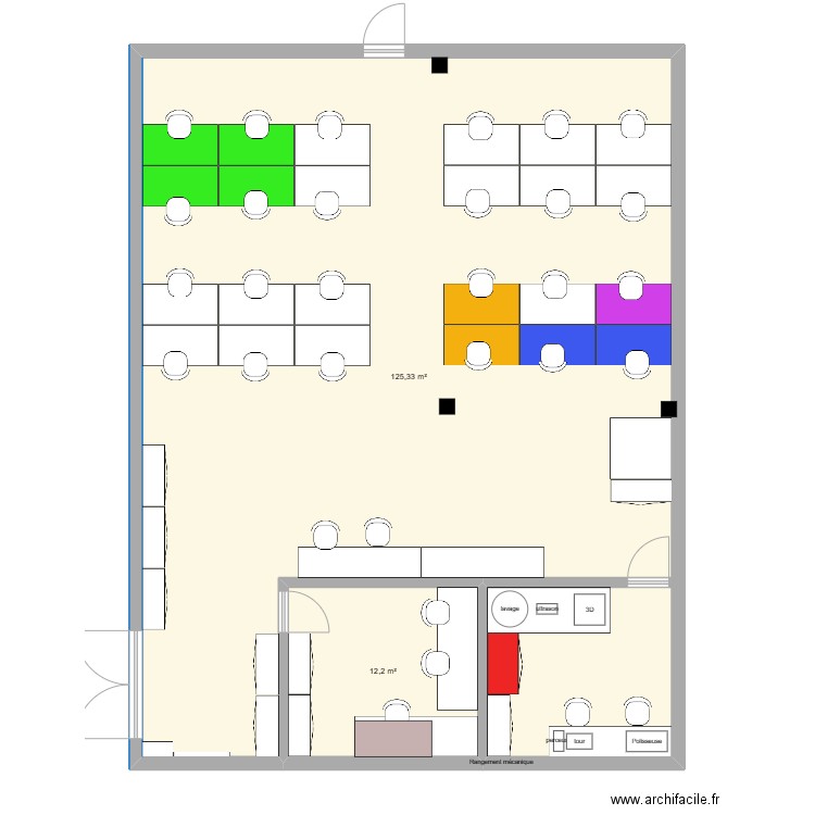 Atelier Horlogerie. Plan de 0 pièce et 0 m2