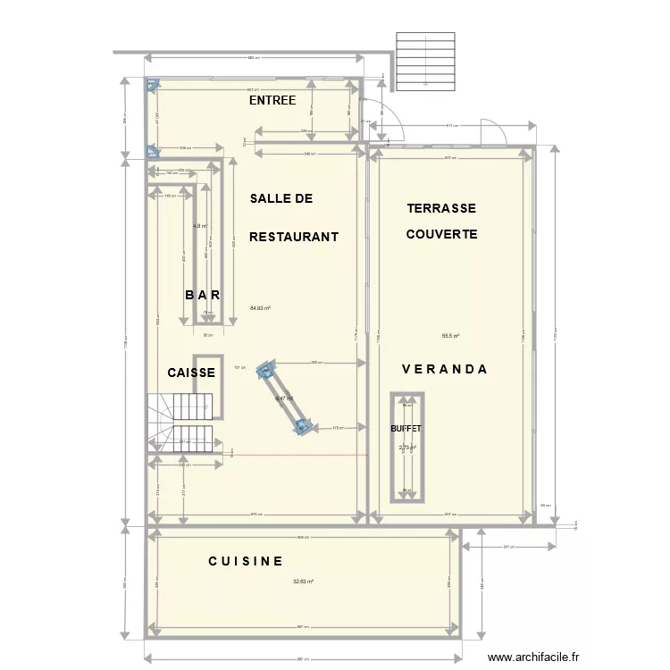 540 plan salle. Plan de 