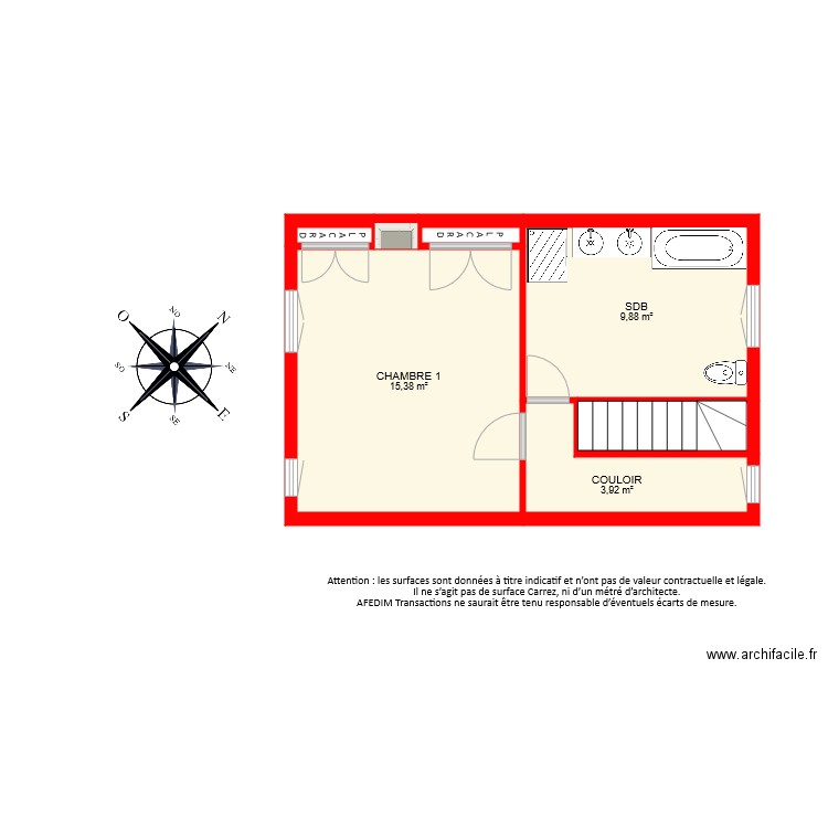 BI 6567 ETAGE 1. Plan de 0 pièce et 0 m2