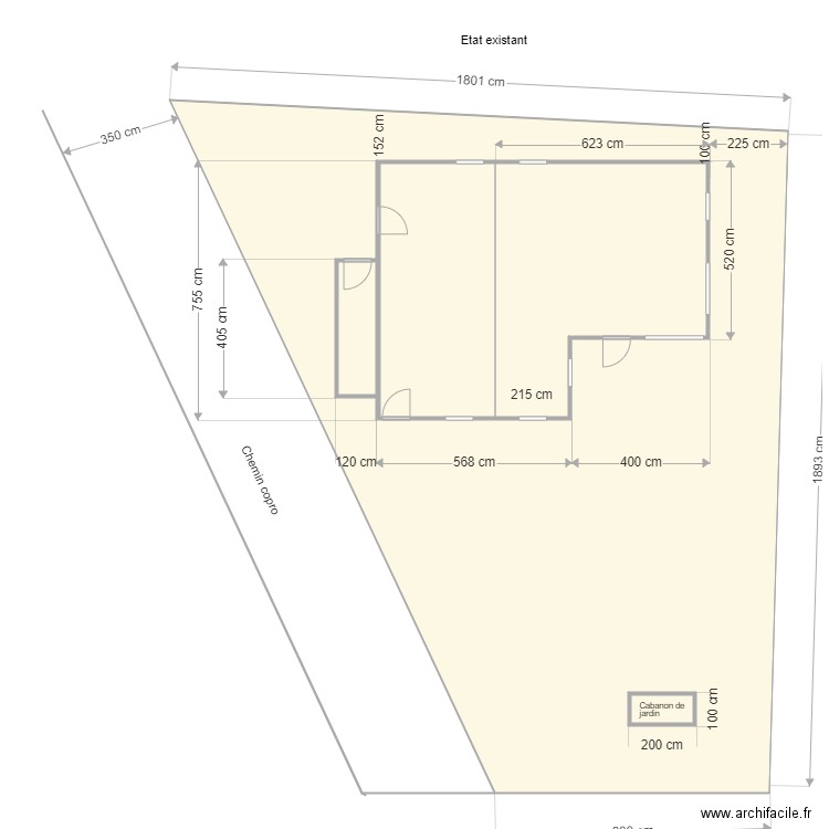 Plaine Patrick existant. Plan de 0 pièce et 0 m2