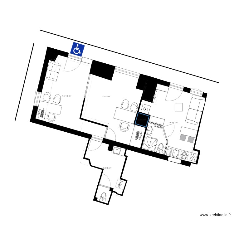 plan local appart projet audrey immo. Plan de 0 pièce et 0 m2