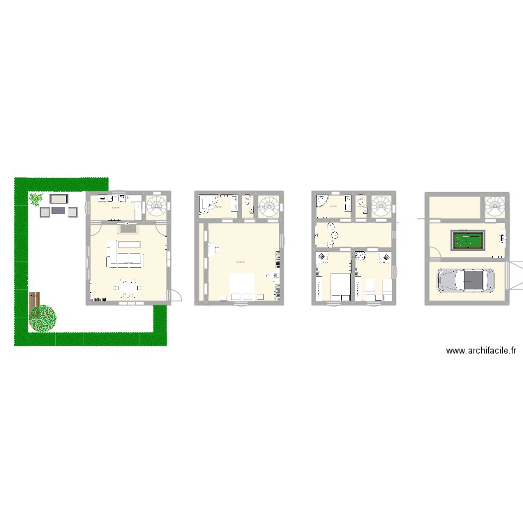 maison parfaite. Plan de 12 pièces et 155 m2