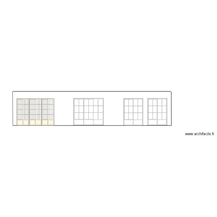 West front elevation maquette. Plan de 0 pièce et 0 m2