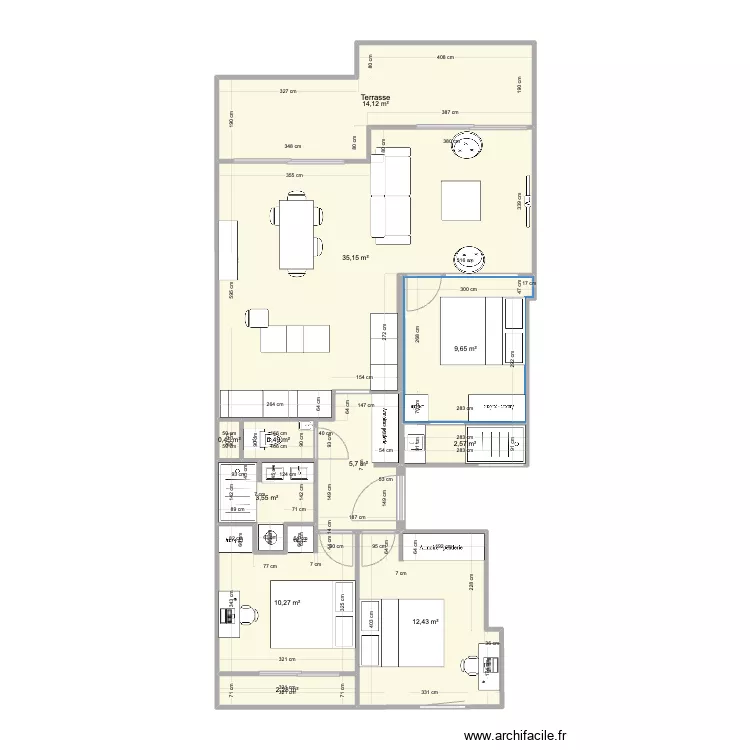 Pornichet Virginia V2. Plan de 