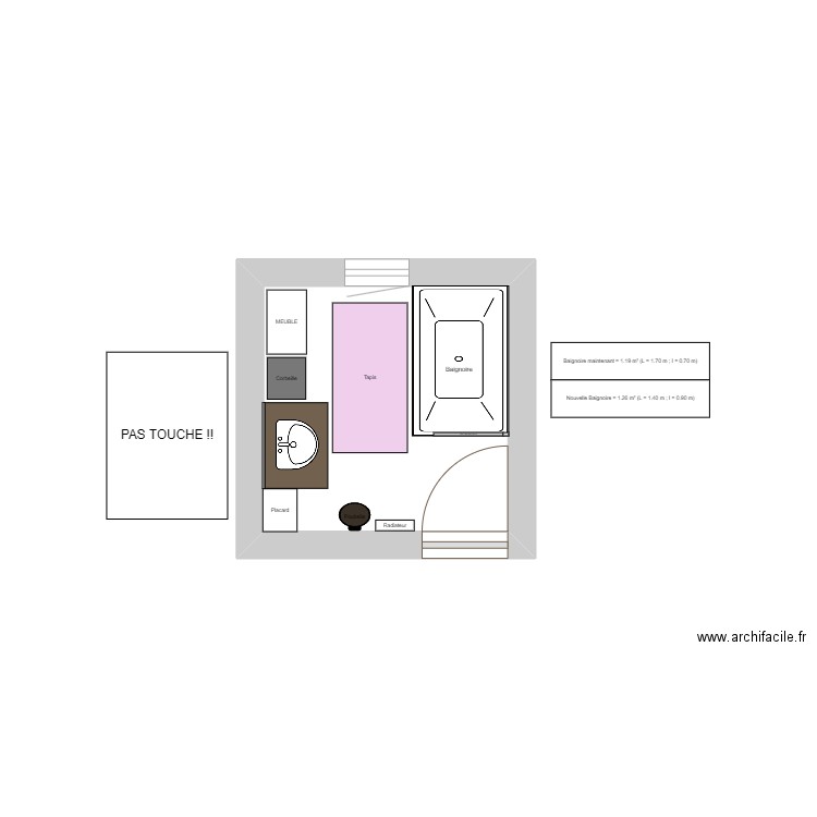 Salle de Bain. Plan de 0 pièce et 0 m2