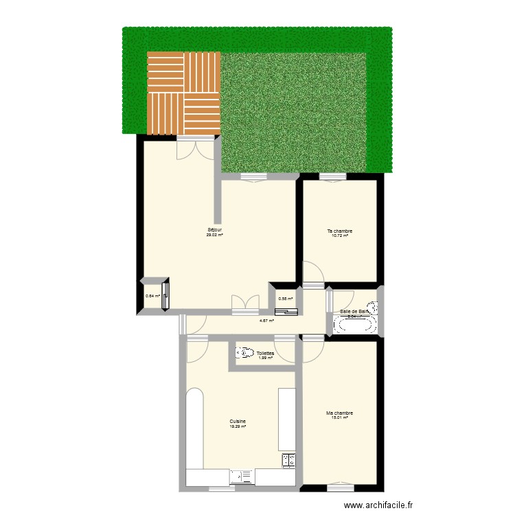 Appart. Plan de 0 pièce et 0 m2